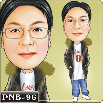 男生人像Q版漫畫PNB-96